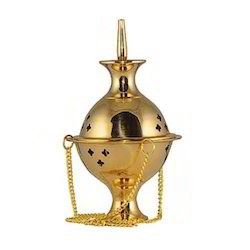 Vintage Brass Magic Lamp Incense Holder 